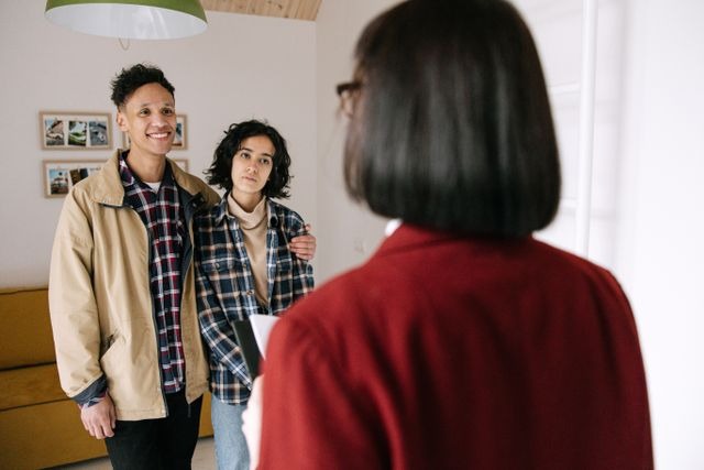a landlord visiting tenants