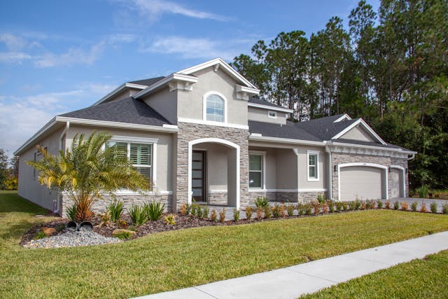 a house on a large property
